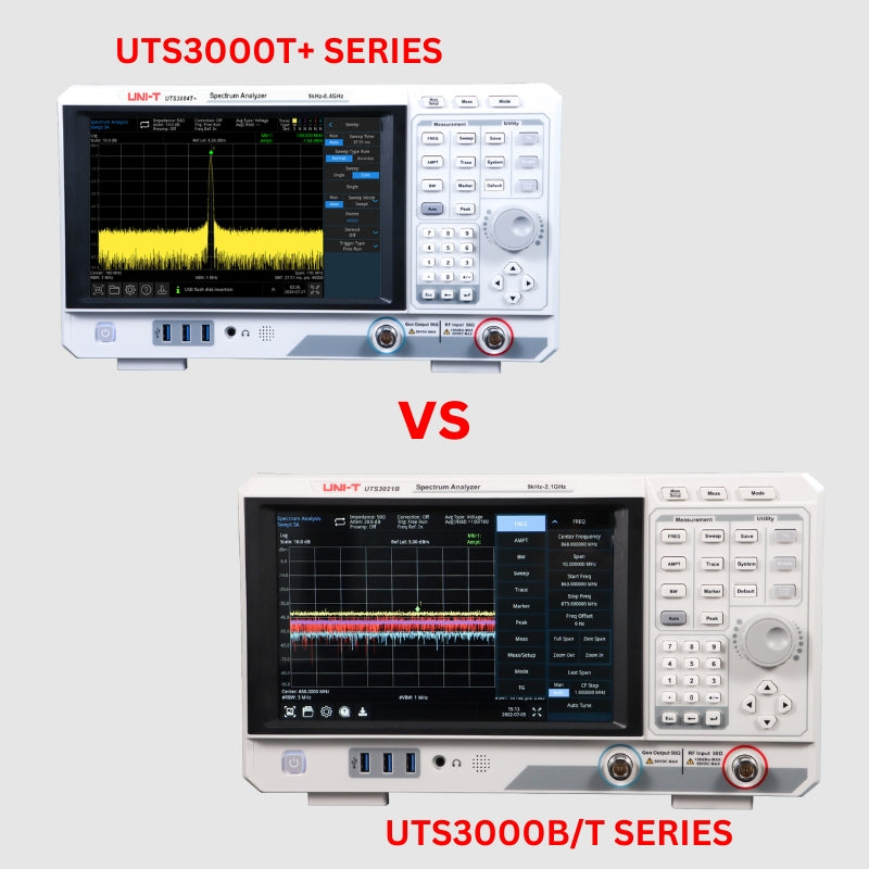 Comparing Uni-Trend UTS3000T+ and UTS3000B/T Series Spectrum Analyzers: A Detailed Overview