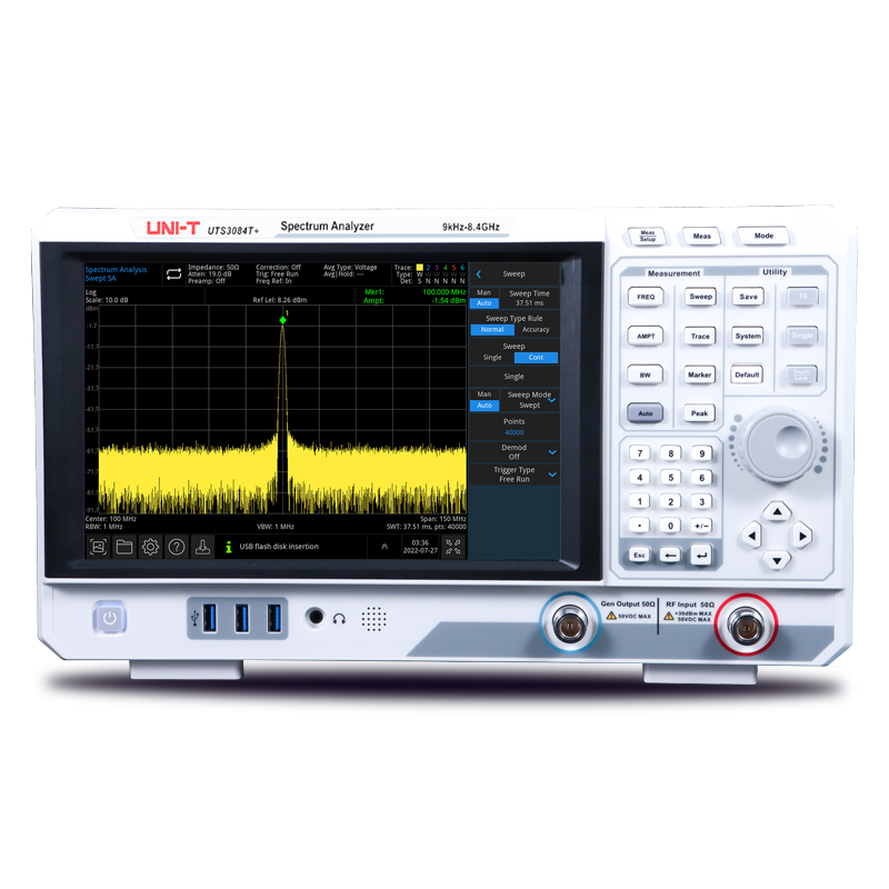 Discover the Power of Precision with the UTS3000T+ Series Spectrum Analyzers