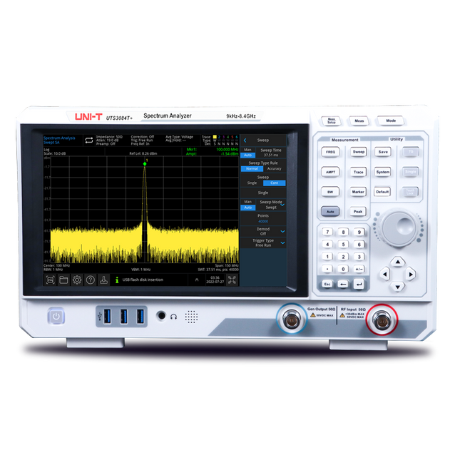 UTS3036T+ Spectrum Analyzer - 3.6 GHz, High Performance | Uni-Trend EU
